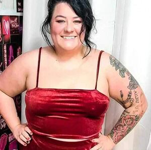 Plus Size Stretchy Velvet Cami (part of a set)